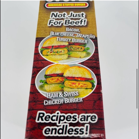 🍔 Stufz Stuffed Burger Press NEW - Picture 5 of 6